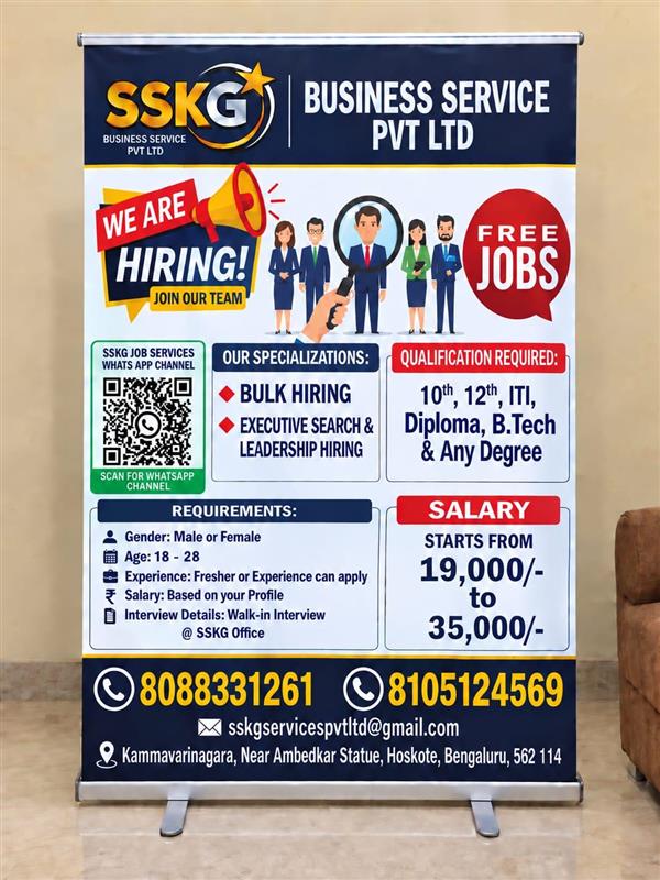SSKG — Multiple Job Opportunities